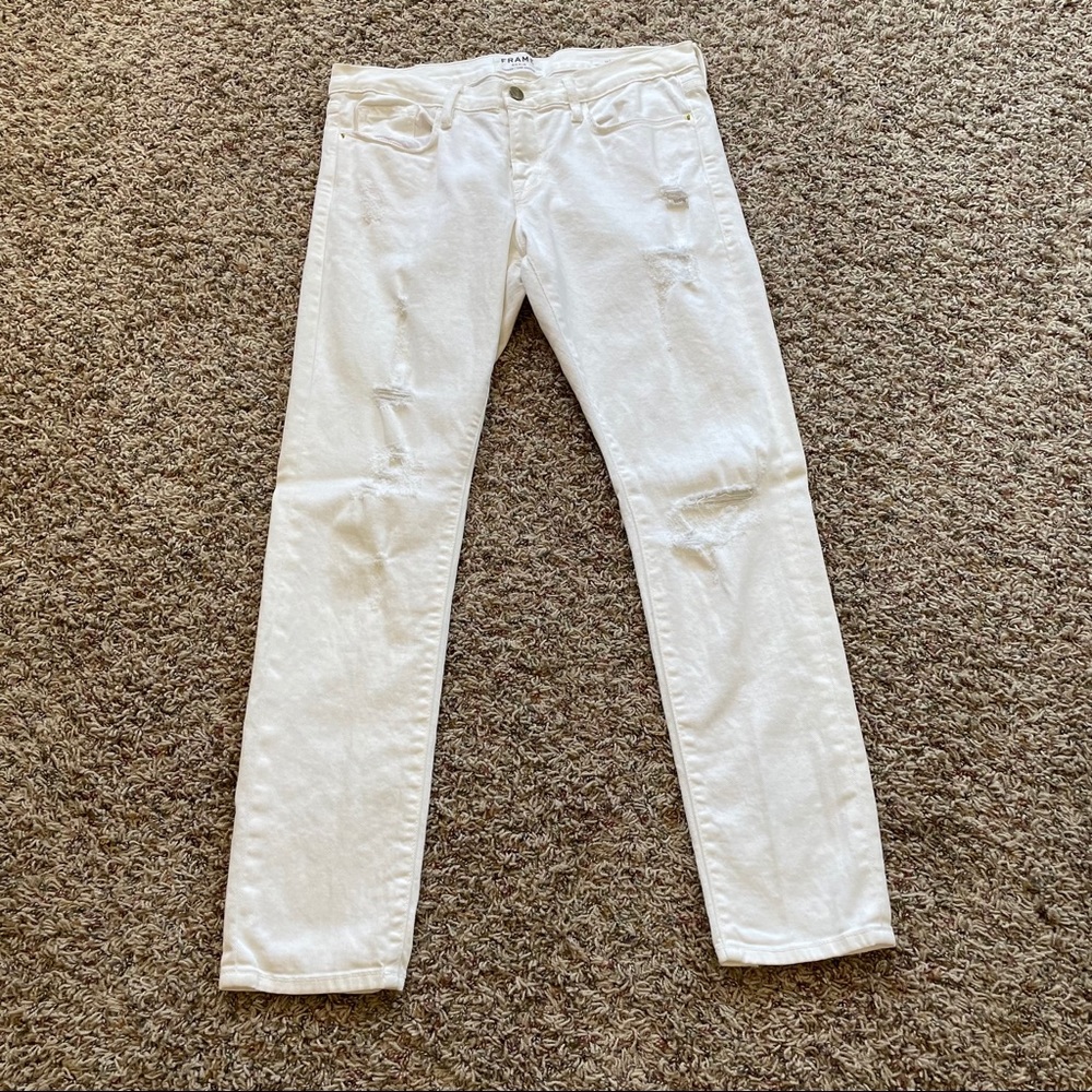 Frame white denim
